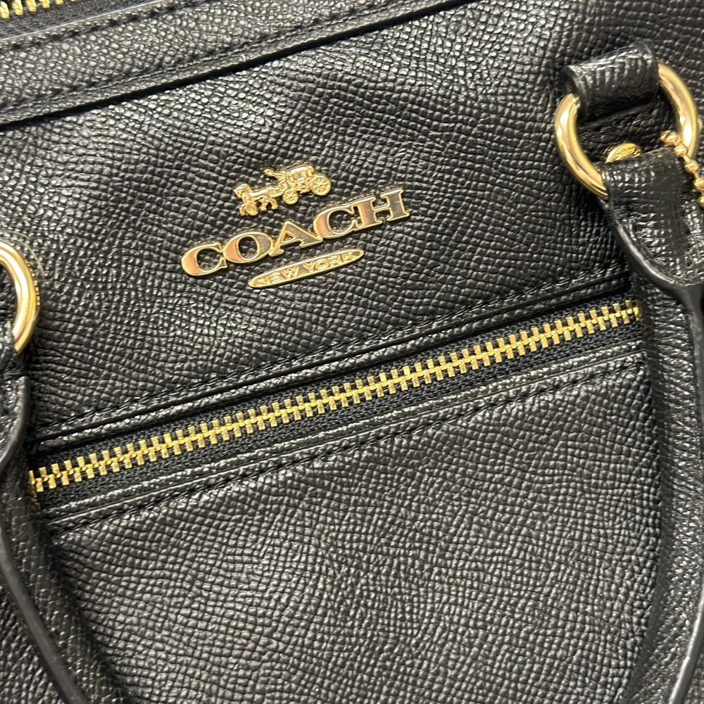 Black Coach purse-Rowan satchel